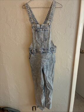 Old Navy Light Blue Acid Wash Denim Overalls